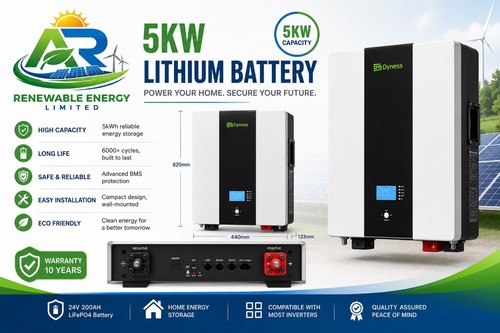 5kwh 24v 200ah lifepo4 - 24v,