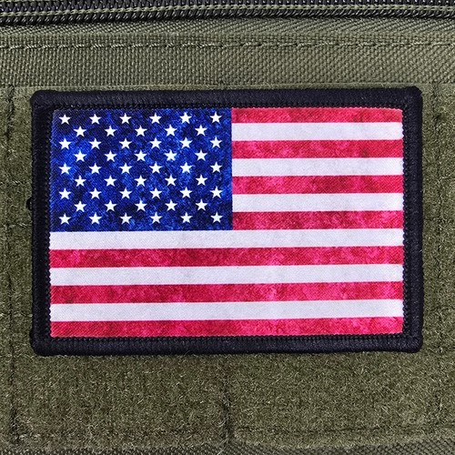 Usa flag patch moral tactical - usa,