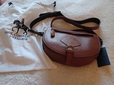 Paul Costelloe Western Leather Bag Tan Cross Body Shoulder Bag with Tags VGC