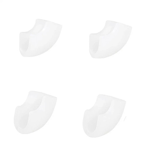 4pcs white hairpin - white, leg