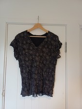 Lovely Womens Silver Vintage St Michael Blouse Top, Size 20