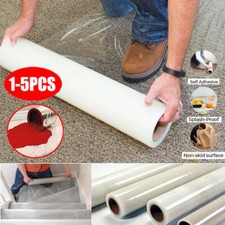 100m Carpet Floor Protector Self Adhesive Clear Roll Protection Cover Dust Film