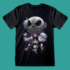 NIGHTMARE BEFORE CHRISTMAS Dark Montage Unisex T-shirt S M L XL XXL Movie Top