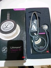 Littman Classic III Stethoscope  New In Box. Crack On Cover As Shown On Photos.