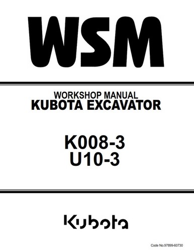 Kubota excavator k008 - kubota, k008-3