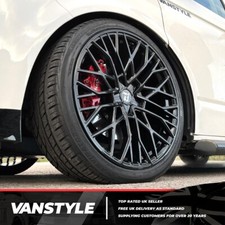 FITS VW T5 T5.1 TRANSPORTER WOLFRACE VENOM 20" BLACK 5x120 ALLOY WHEELS & TYRES