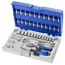 Britool expert 1/4" metric socket and accessory set 42pc E030702 rdg