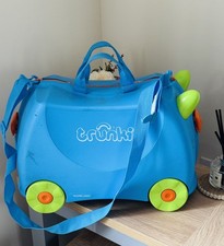Trunki Terrance Blue ride-on suitcase Trunki Case Bag Travel Kids Girls Boys