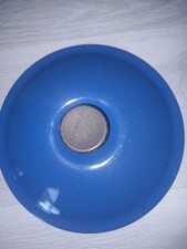 Vintage Le Creuset Cast Iron Blue Saucepan / Milkpan Lid '20'