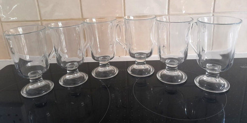 Six vintage tall arcoroc - tall,