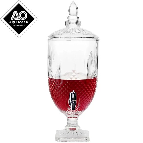 Large crystal glass dispenser - glass,