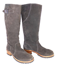 Ash Riding Boots Grey Suede