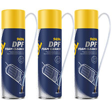 3 x MANNOL DPF FOAM CLEANER 500ml SPRAY DIESEL PARTICULATE FILTER FOAM CLEANER