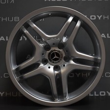 GENUINE MERCEDES-BENZ CLK C209 AMG IV 18" 5 TWIN SPOKE SILVER ALLOY WHEELS X4