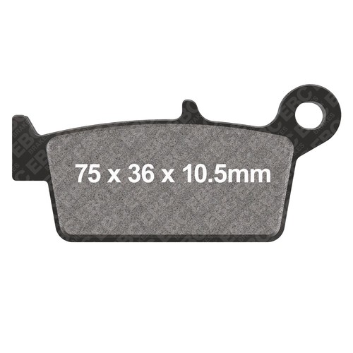 Ebc brake pads sintered - brake, mx-s