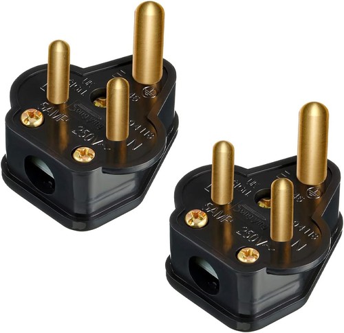 Pack amp round pin plugs - pack,