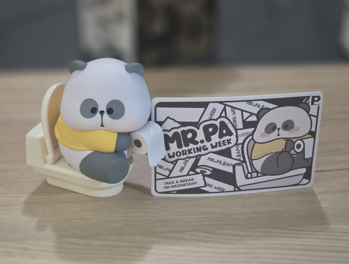 Working week panda take - week,