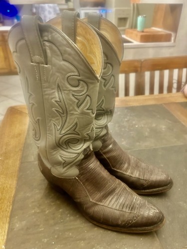 Justin 8407 silver teju - silver, lizard