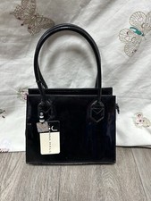 Joanna Hall Malaka Black Hand Bag - 18.5cm Tall & 22cm Long - New With Tags 