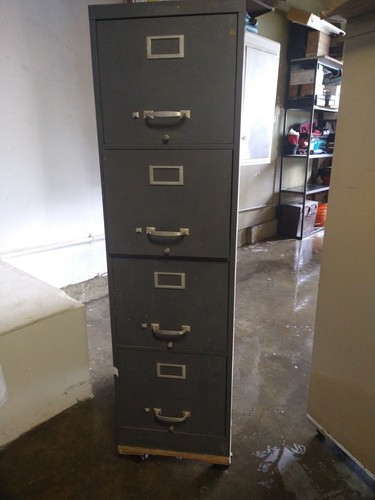 Used drawer vertical gray - used, 4-drawer