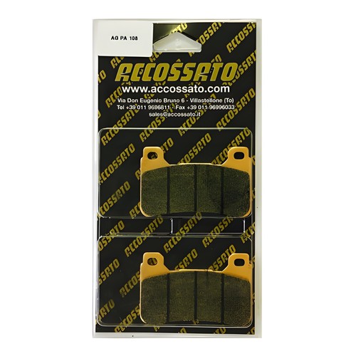 Front recessed brake pads for - front,