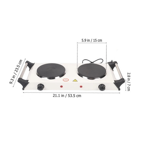 2000w electric cooker double - 2000w,