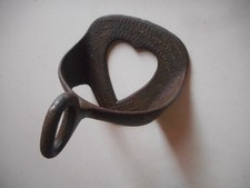 Antique Cast Iron Lady's Sidesaddle Stirup with Heart !