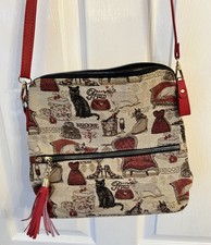 Signare Tapestry Baroque Cat Sling Back Small Bag