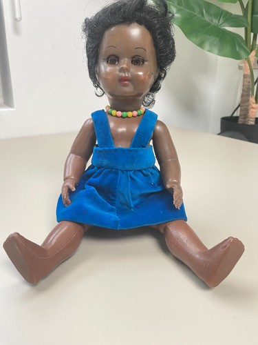 Vintage black doll 414 - vintage,