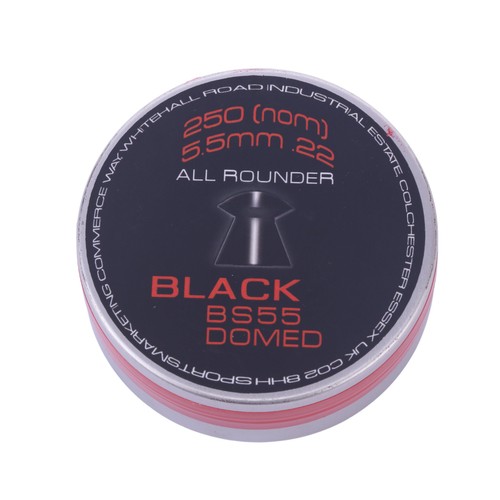 Smk black domed pellets - .22,