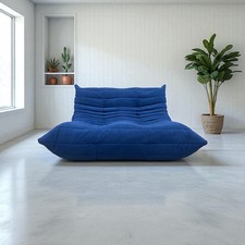 Blue Ligne Roset Togo two seater modular sofa
