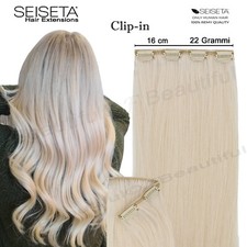 Hair Extension 4 Clip Capelli Veri Naturali Fascia 16 cm SEISETA 55 - 60 cm Remy