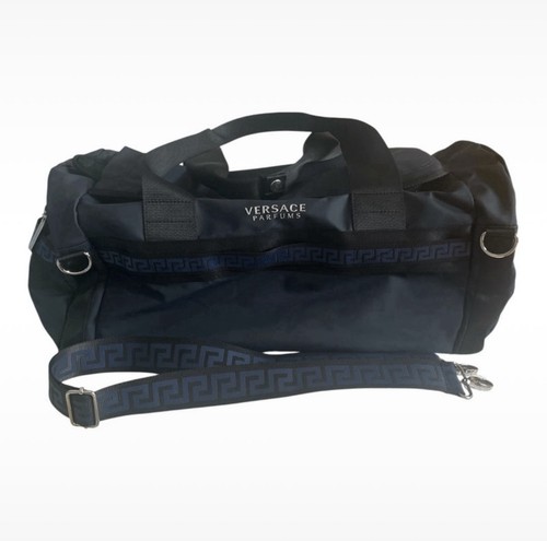 Versace parfums black duffel - versace,