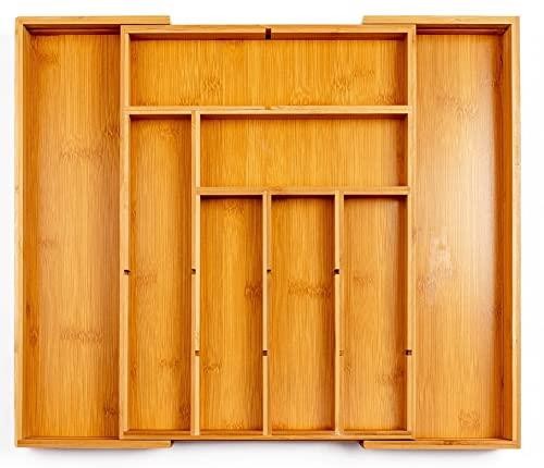 Bamboo cutlery tray - cutlery, with