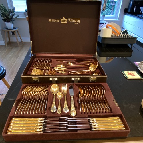 Sbs solingen gold plated - gold, 70pce