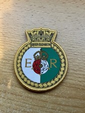HMS Queen Elizabeth Royal Navy Aircraft Carrier Ships Crest Patch