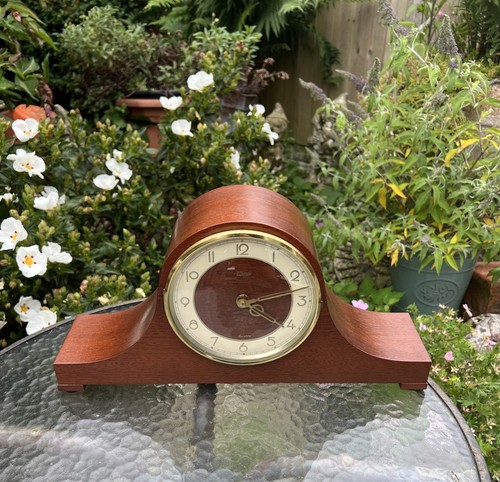 Vintage hermle mantel - vintage, clock