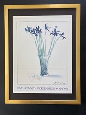 David Hockney | Vintage 1987 Signed Poster Print | Mounted and Framed $