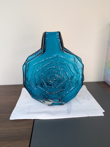 Whitefriars glass banjo vase - glass,