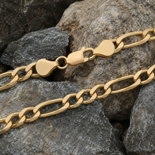 18ct gold mens - 18ct, figaro