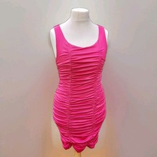 H&M Size M Pink Ruched Dress