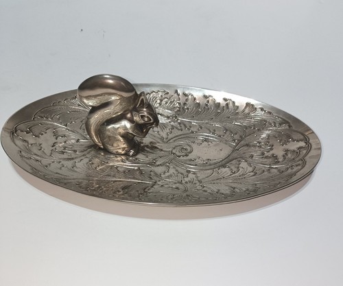 Silver plated squirrel - plated,