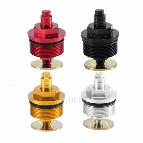 Front fork caps bolts - front, plugs