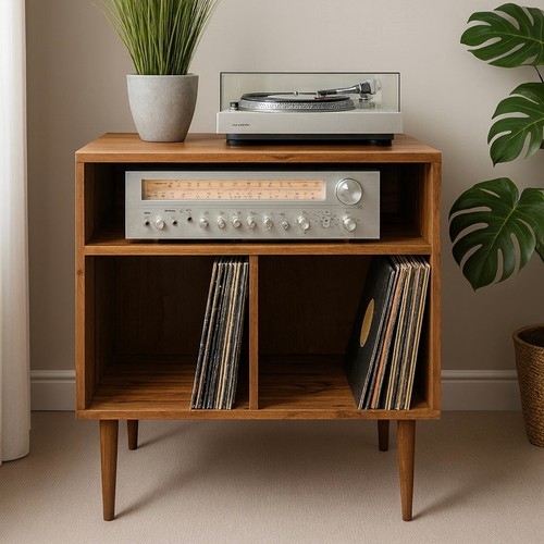 Handmade solid wood record - handmade,