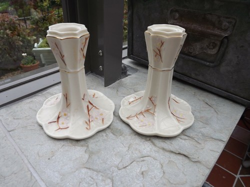 Vintage pair belleek fine - vintage, of