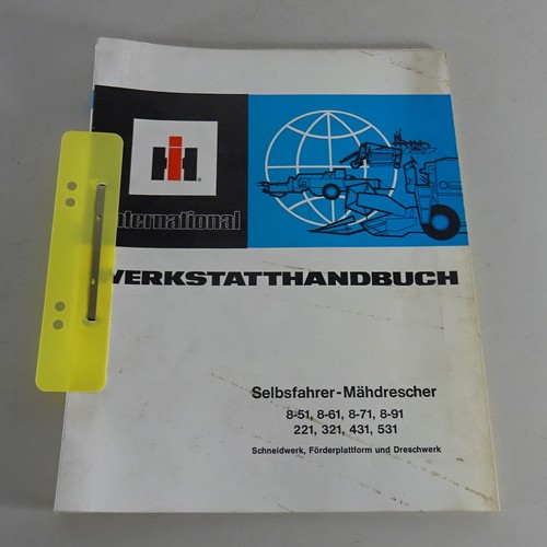 Workshop manual ihc combine - manual,