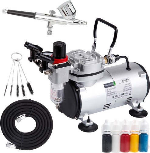 Airbrush kit with - with, compressor