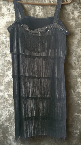 Flapper 1920s black - flapper, tassle