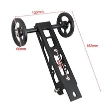 Easy Wheel for Birdy Folding Bike Rear Rack with 80mm Wheel and Bottle Holder