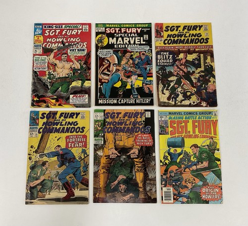 Marvel comics lot 6 - marvel, sgt